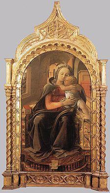 Fra Filippo Lippi Madonna and Child Enthroned Norge oil painting art